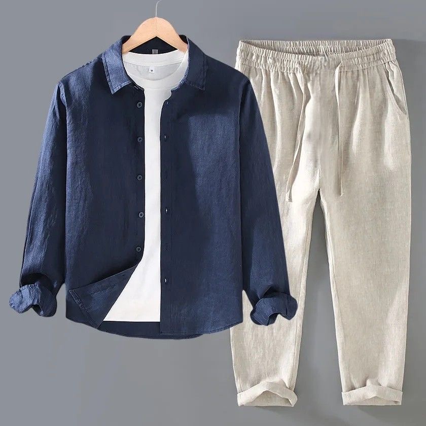 Linen Shirt Breathable - Camicia da Uomo di Alta Qualità