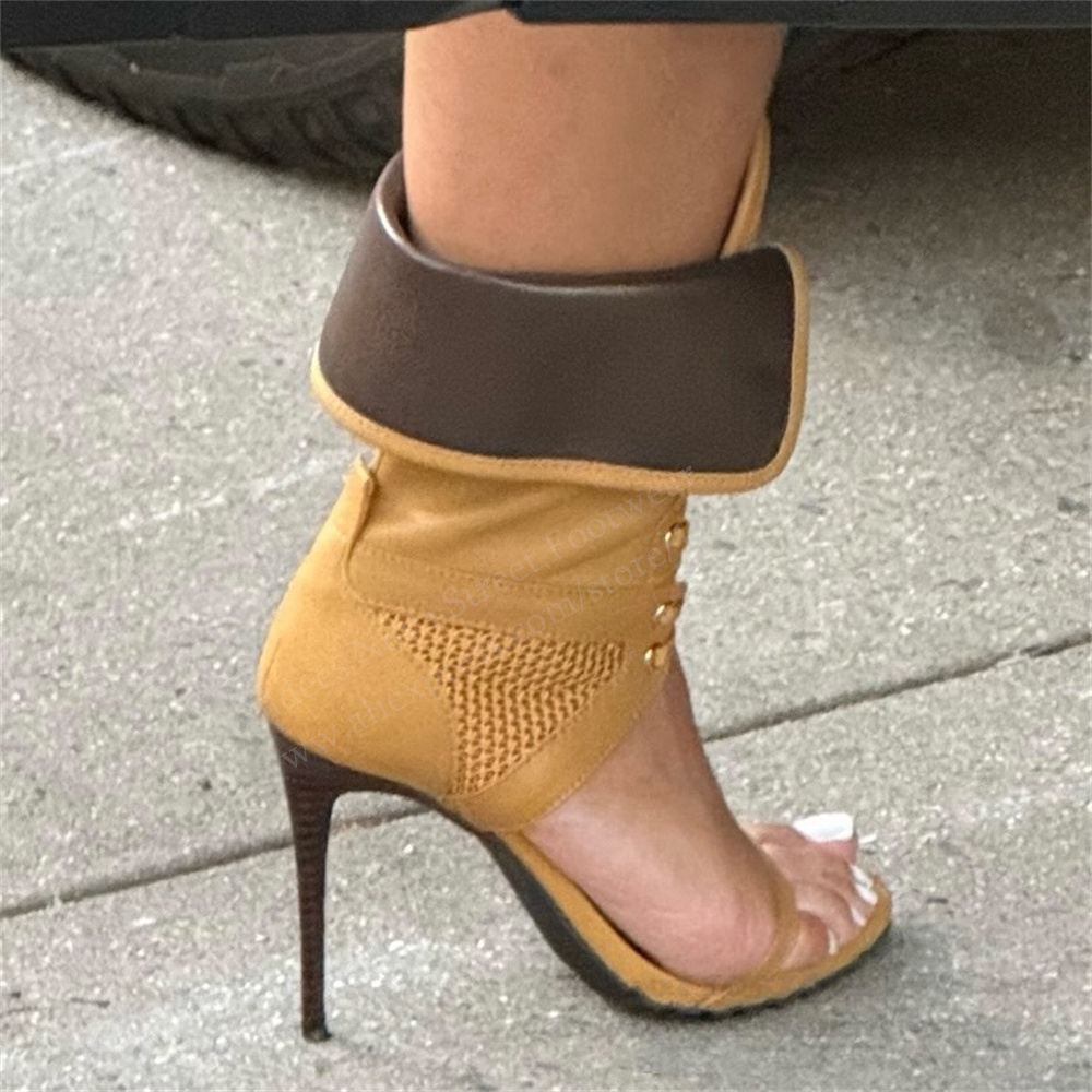 Casual Sandal Leather - Sandali Donna con Tacco a Spillo