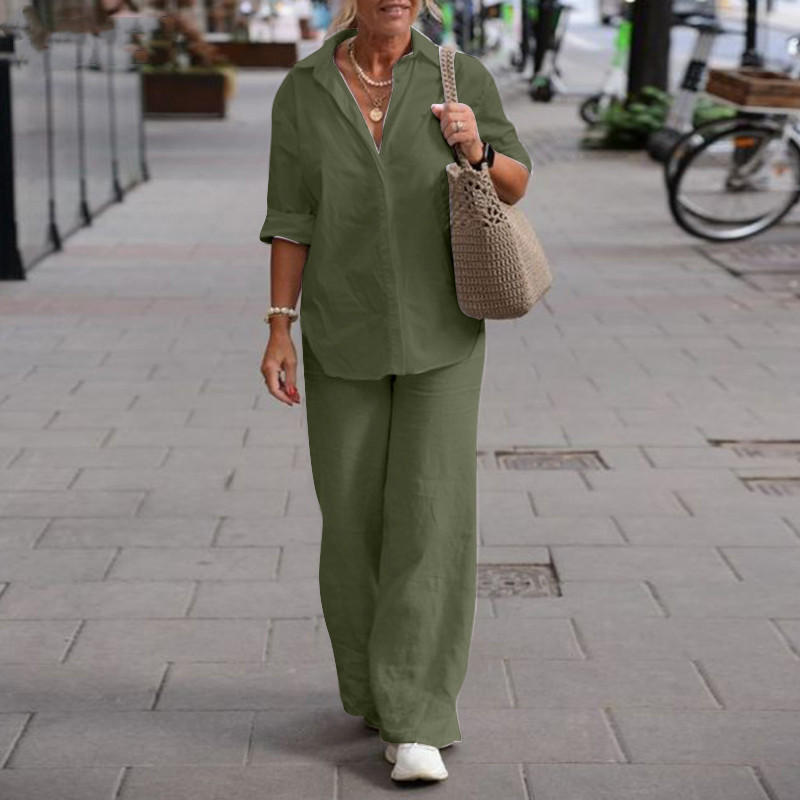 Completo Due Pezzi Donna Stile - Shirt Camp Collar recensione e prezzo