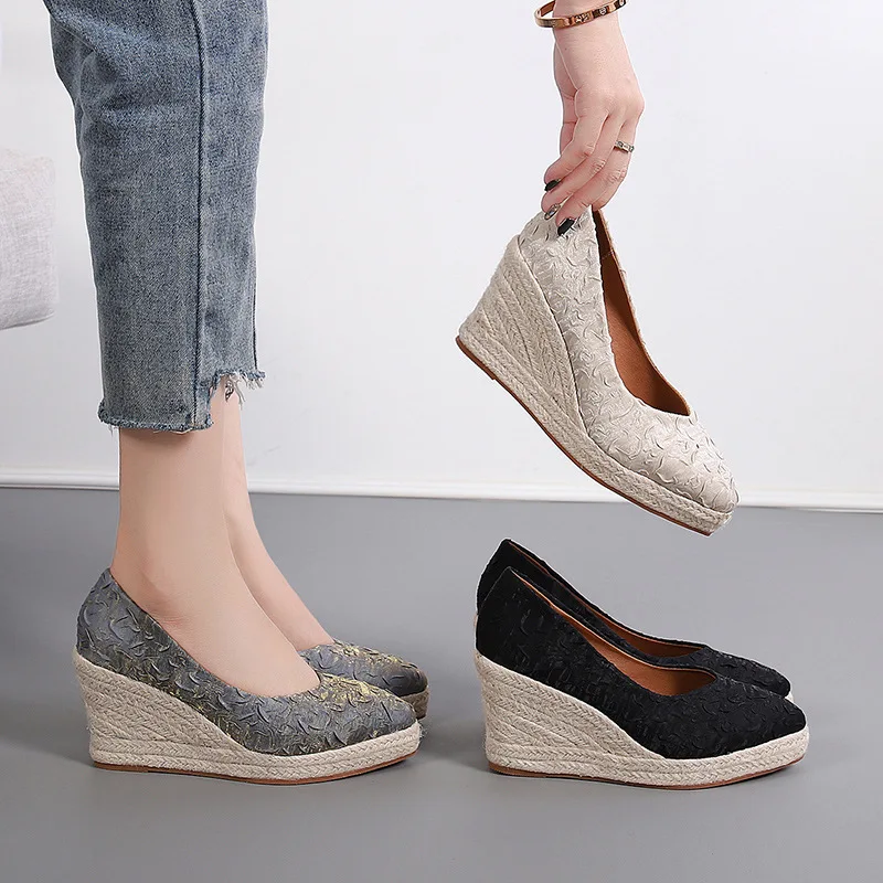 Scarpe con zeppa e plateau con - Espadrille Slip On recensione e prezzo