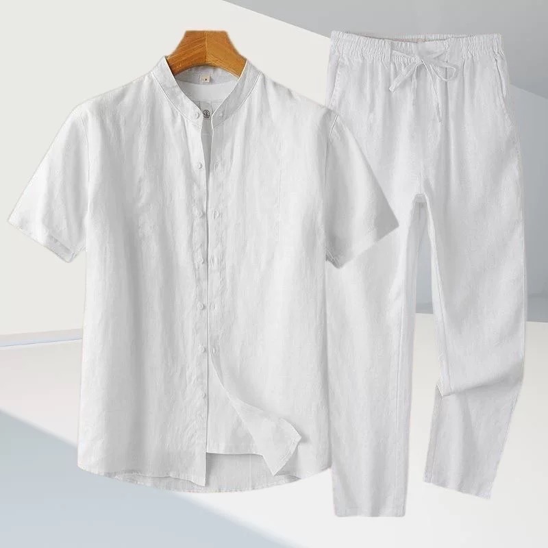 Set casual da uomo in cotone e - Linen Shirt Breathable recensione e prezzo