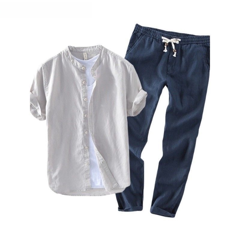 Set di camicia e t-shirt casua - Linen Shirt Breathable recensione e prezzo