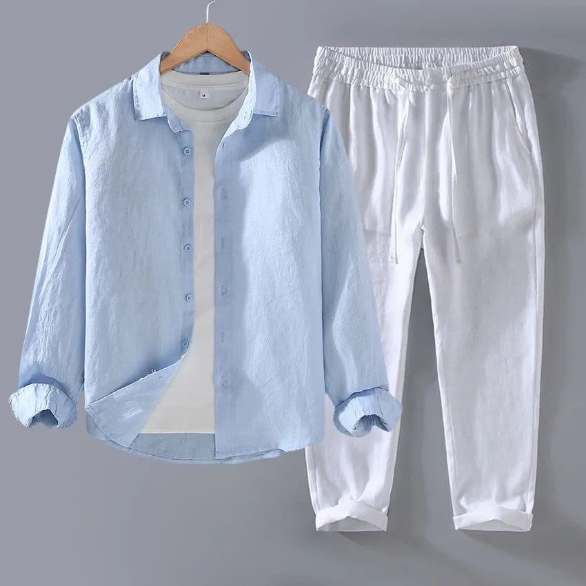 Camicia da Uomo di Alta Qualit - Linen Shirt Breathable recensione e prezzo