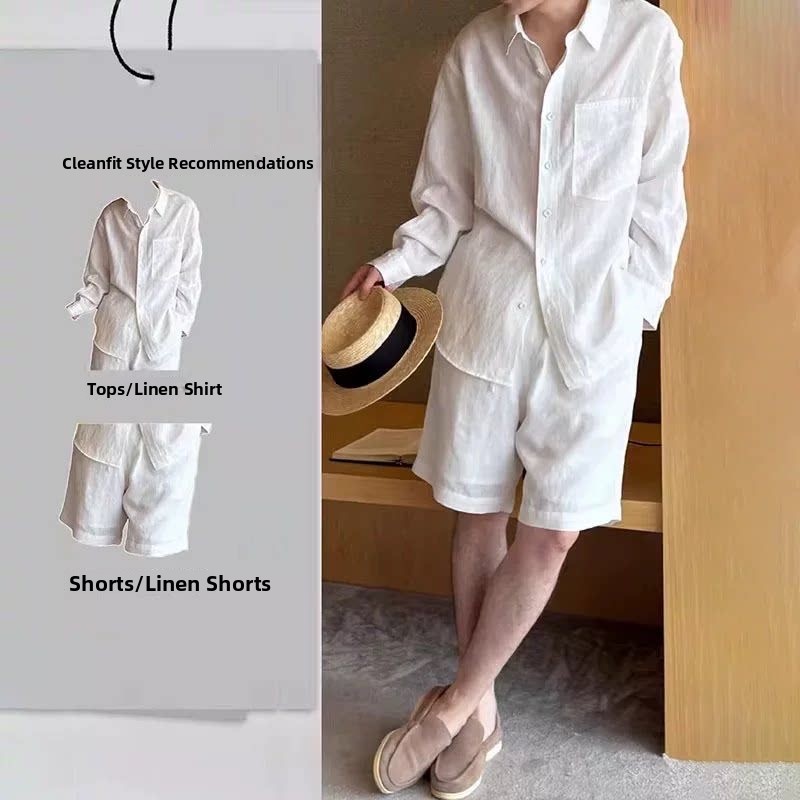 Completo Estivo in Lino alla M - Linen Shirt Breathable recensione e prezzo