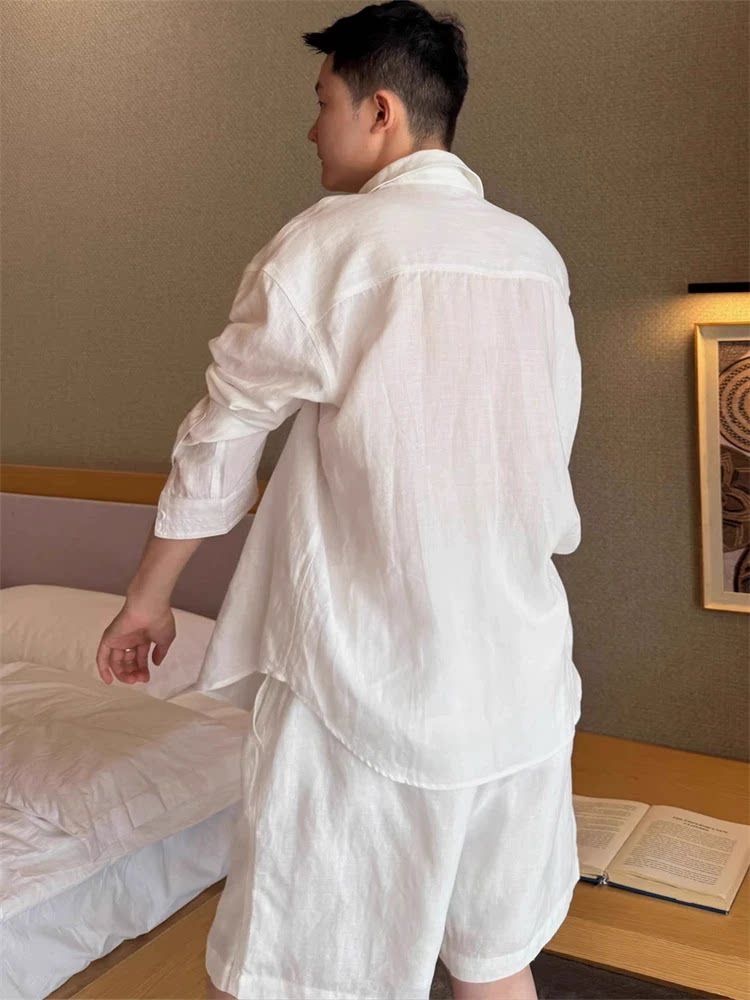 Completo Estivo in Lino alla M - Linen Shirt Breathable recensione e prezzo