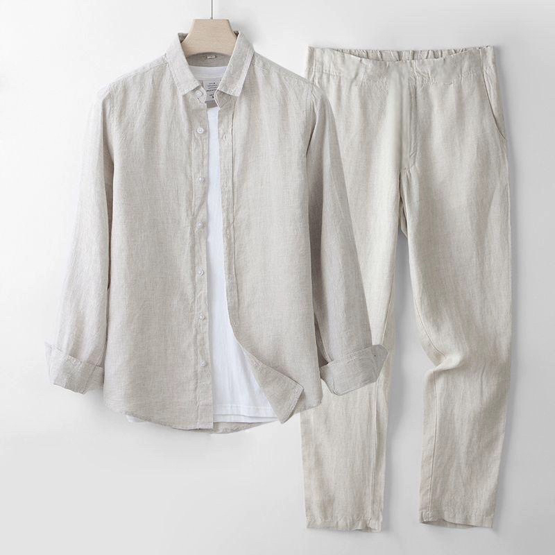 Completo Casual da Uomo in Cot - Linen Shirt Breathable recensione e prezzo