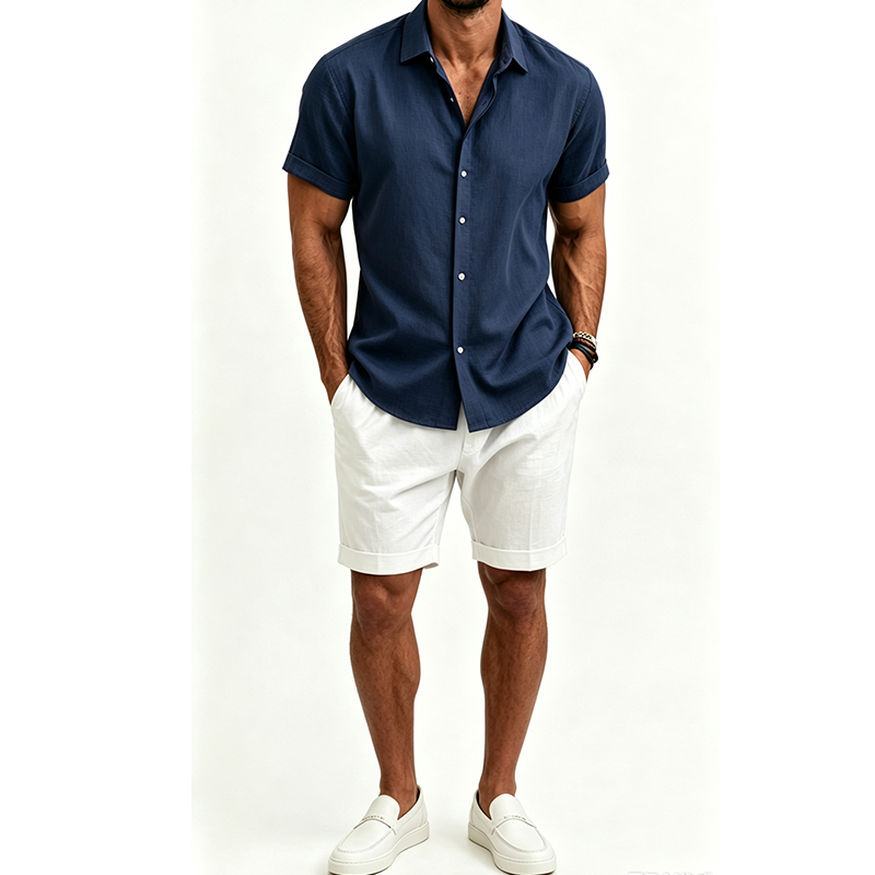 Completo da uomo in cotone e l - Linen Shirt Breathable recensione e prezzo